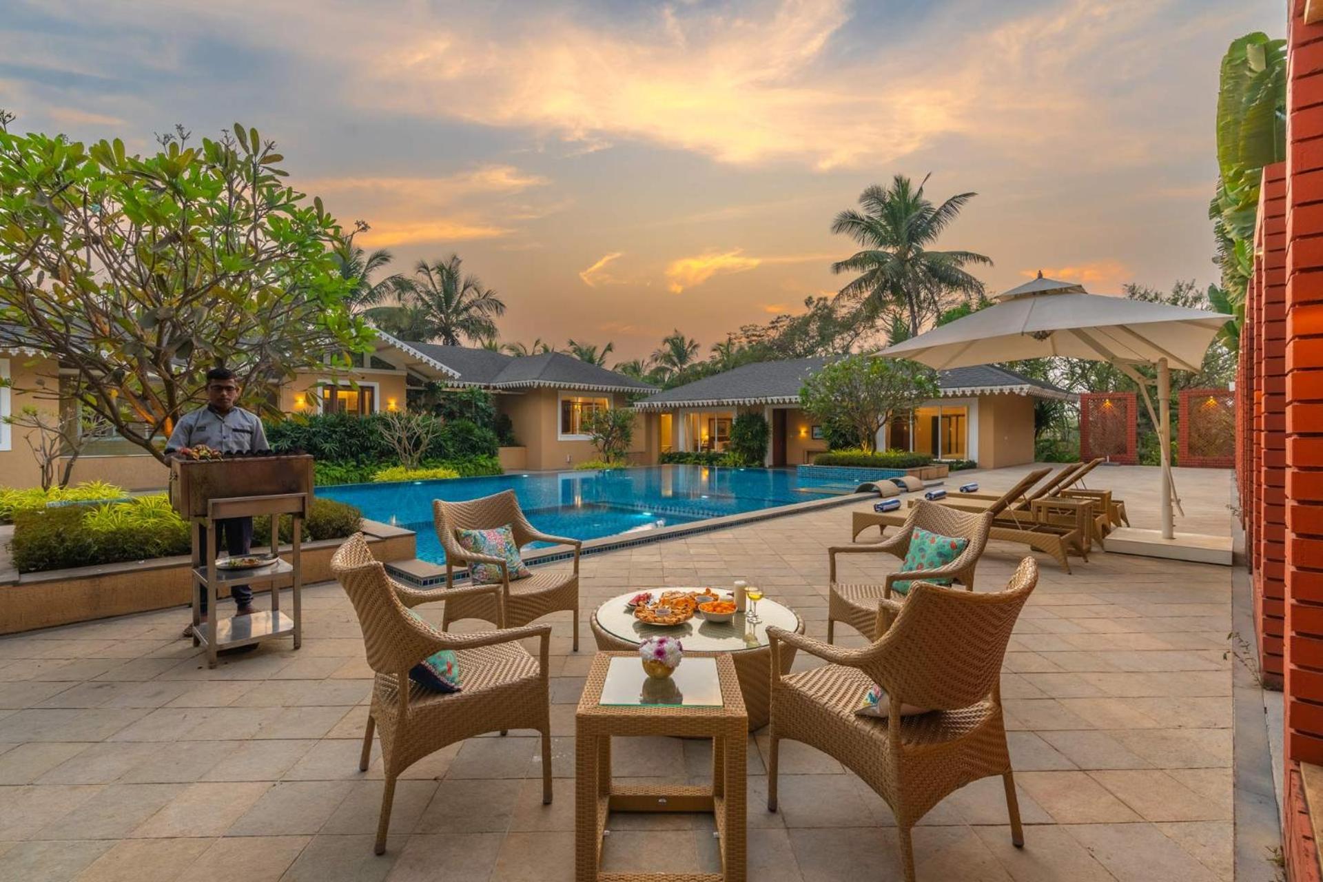 Stayvista At Amara Villa Luxury Collection With Private Pool & Gazebo アリバグ エクステリア 写真