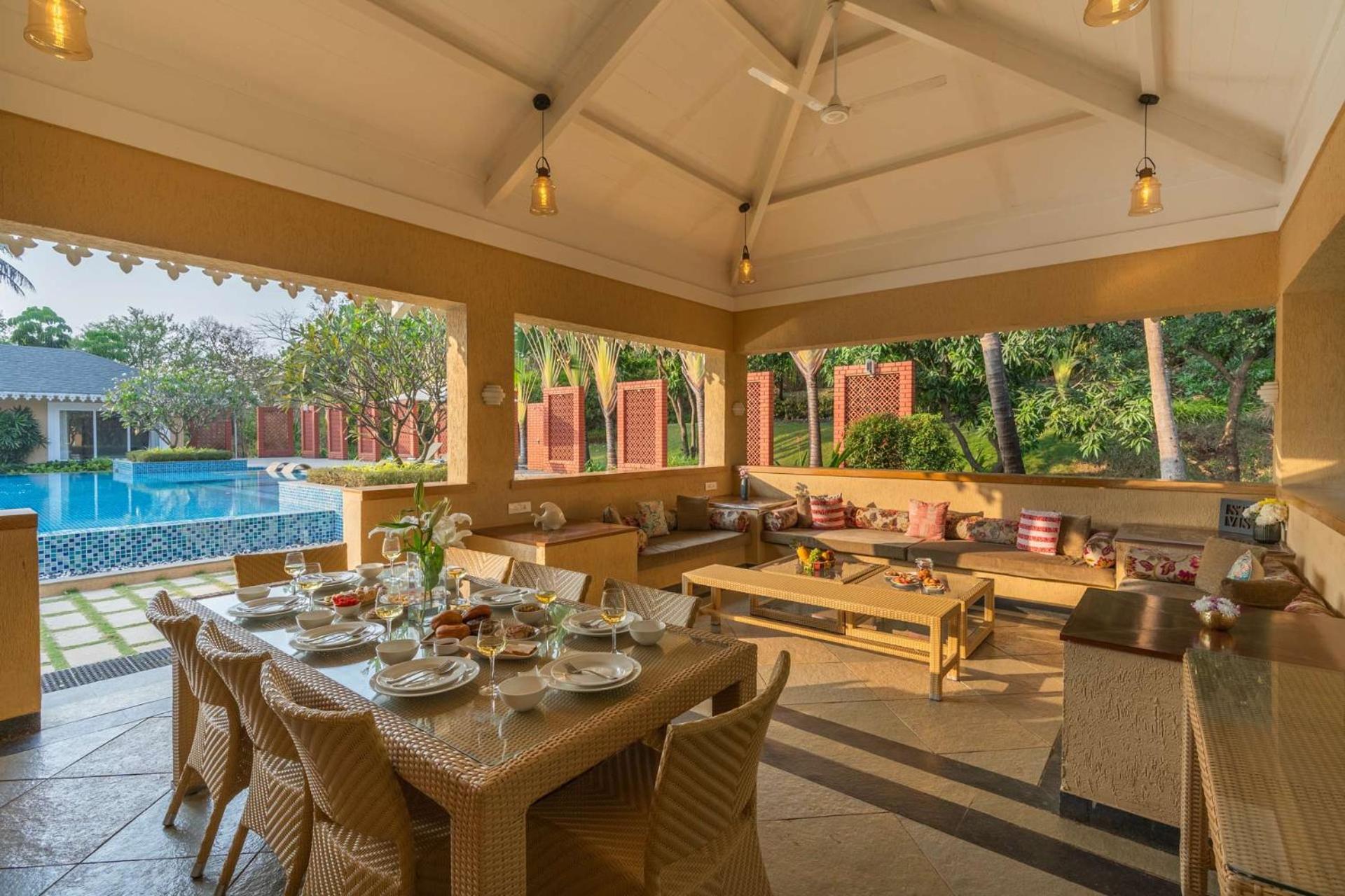 Stayvista At Amara Villa Luxury Collection With Private Pool & Gazebo アリバグ エクステリア 写真